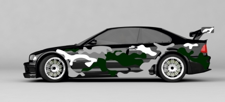 Camouflage Autoaufkleber
